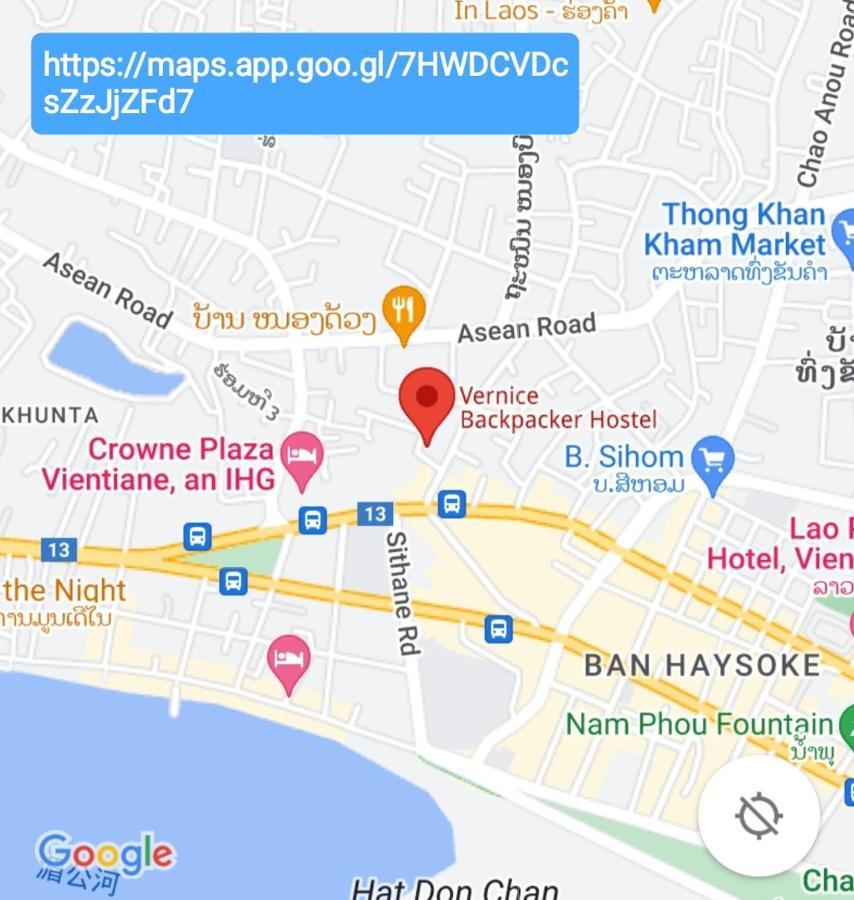 Vernice Backpacker Hostel Vientiane Exterior foto